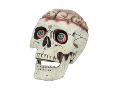 Halloween koponya mozgatható állkapoccsal - 1 db.