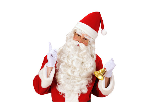 Mikulás paróka szakállal, bajusszal és szemöldökkel