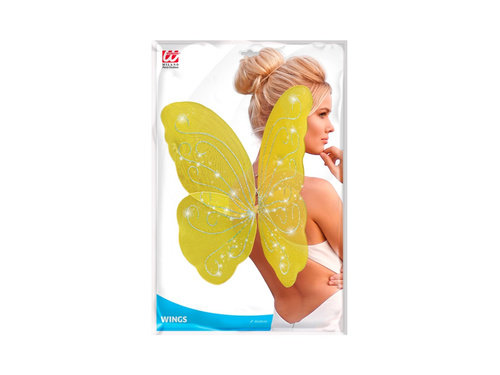 Sárga pillangó szárnyak 85×50 cm