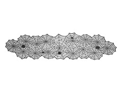 Halloween pókhálós futó - 185 x 45 cm - 1 db.