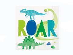 Dinoszauruszok születésnapi szalvéták - 33 cm - 16 db.