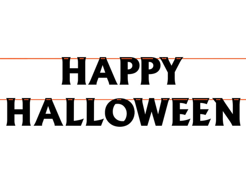 Happy Halloween banner - 500 cm - 1 db.