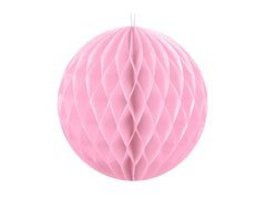 Akasztós dekoráció világos rózsaszín gömb - 40 cm - 1 db.