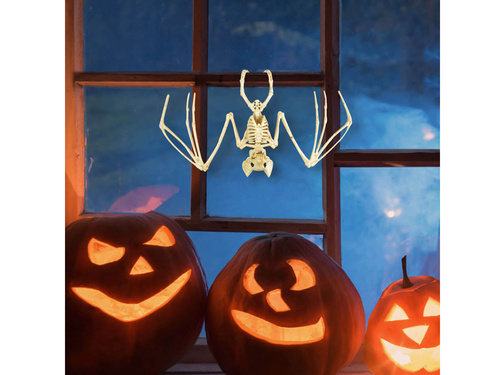 Denevér csontváz dekoráció - 30 cm - 1 db.