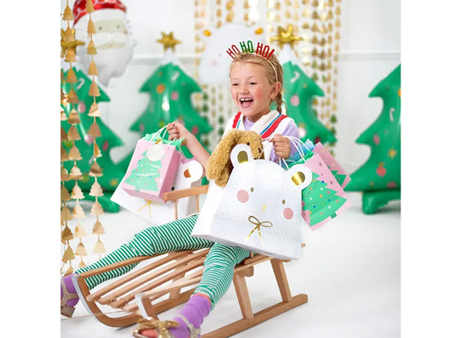 Karácsonyfa ajándéktáska - 1 db.