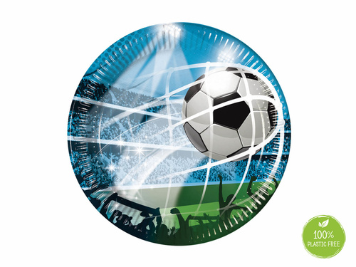 Papírtányérok Football - 20 cm - 8 db.