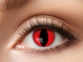 Macskakontaktlencse - piros - 7 nap