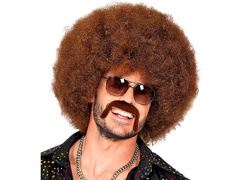 70-es évek stílusú barna bajusz - 1 db.