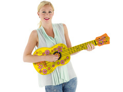 Felfújható dekoráció Ukulele gitár - 80 cm - 1 db.