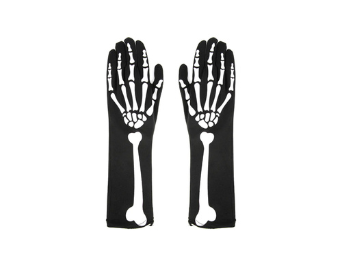 Csontváz hosszú kesztyű - 24 cm - 1 pár
