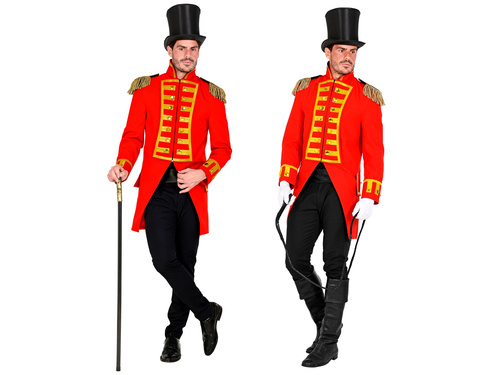 Jelmez piros, parádés frakkban