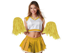 Sárga pom-pom pomponok - 2 db.