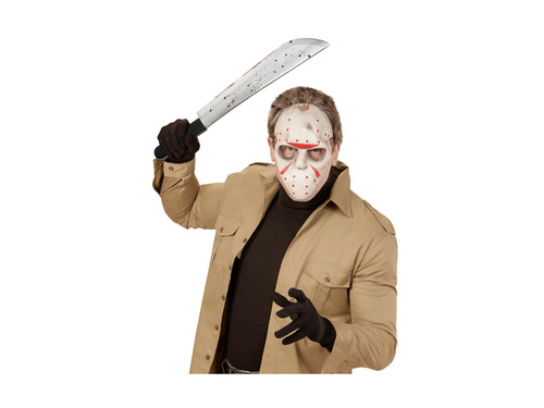 Vérfoltos műanyag machete - 52 cm