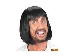 Középkori férfi fekete parókája