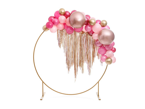 Óriás lufi 60 cm átmérőjű - Rózsaszín arany fényes