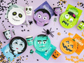 Halloween papírtányérok Szörnyek - 18 cm - 6 db.