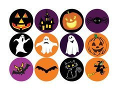 Ostyák muffin süteményekhez Halloween MIX