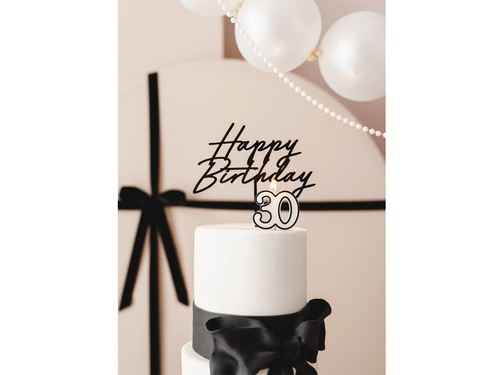 30. születésnapi gyertya - 5,5 cm - 1 db.