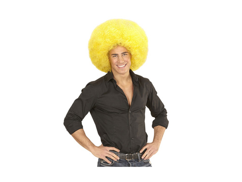 Sárga nagy, magas minőségű afro paróka