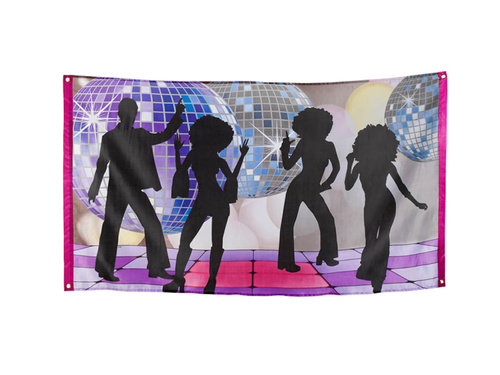 Disco születésnapi zászló - 1 db.