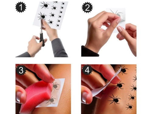 Mosható póktetoválás - 16 db.