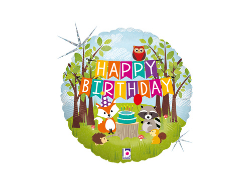 Fólialufi Erdei állatok - 35x35 cm - 1 db.