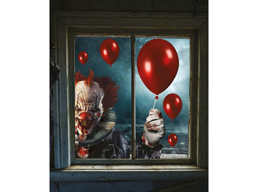 Elektrosztatikus ablakdekoráció Bohóc - 1 szett