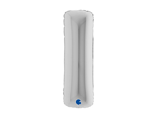 Fólia lufi I betű ezüst - 40" - 1 db.