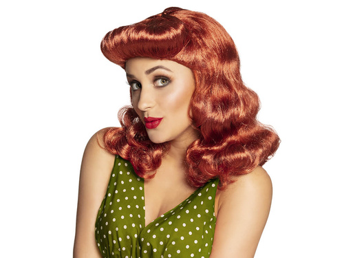 Pin-Up piros paróka - 1 db.