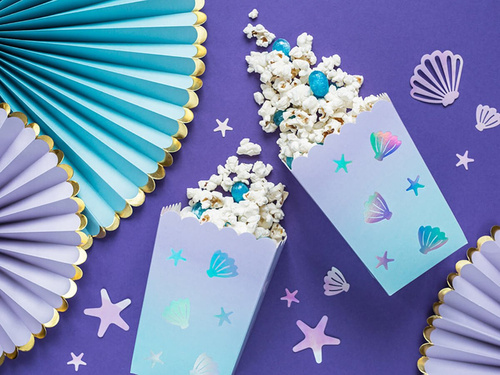 Víz alatti föld popcorn dobozok - 6 db.