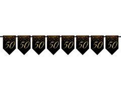 Baner flagi Sparkling na pięćdziesiąte urodziny - 5 m