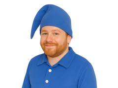 Törp gnóm sapka kék - 1 db.