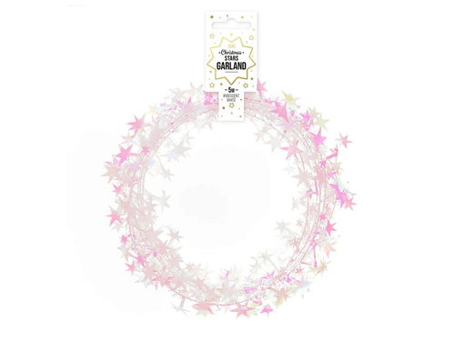 Irizáló csillag lánc - 500 cm - 1 db.