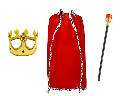 Király jelmez felnőtteknek - hosszú - 115 cm