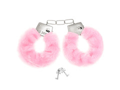 Rózsaszín bilincs szőrmével - 1 db.