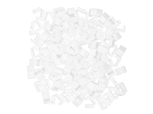 Fehér léggömbzáró klipszek - 100 db.