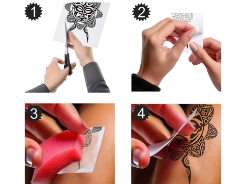 Törzsi mosható tetoválások