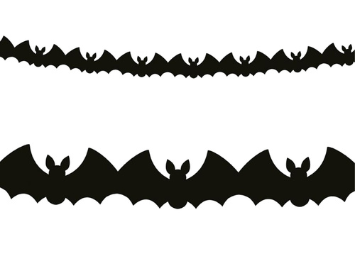 Papír denevér füzér - 300 cm - 1 db.