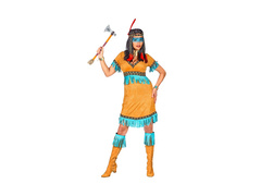 Indiai nő jelmez tollal