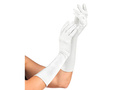 Fehér farsangi kesztyű - 40 cm