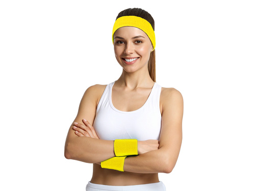 Disco 80-as évek neonsárga karszalagok - 3 db.