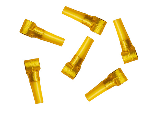 Trombitasípok kibontott arany - 6 db.