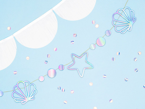 Irizáló sellő füzér - 165 cm - 1 db.