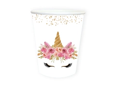 Egyszarvú papírpoharak - 250 ml - 6 db.