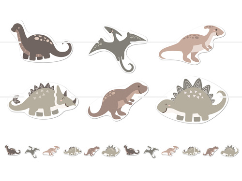 Dinoszaurusz füzér - 5 m - 1 op.