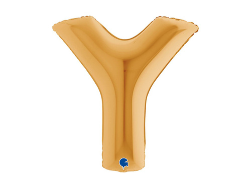 Fólia lufi Y betű arany - 40" - 1 db.