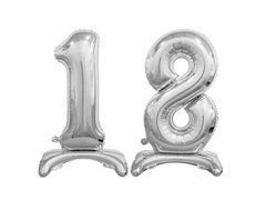 Fólialufi készlet 18 ezüst - 74 cm-es lufikból