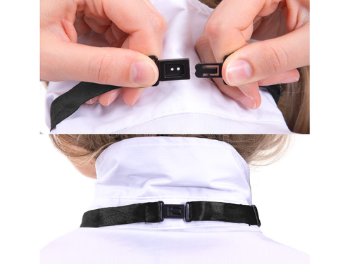 Fekete flitteres csokornyakkendő - 7 x 12 cm - 1 db.