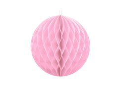 Akasztós dekoráció világos rózsaszín gömb - 30 cm - 1 db.