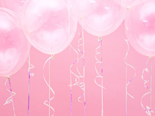 Dekorációs szalag lufihoz - irizáló - 225 m